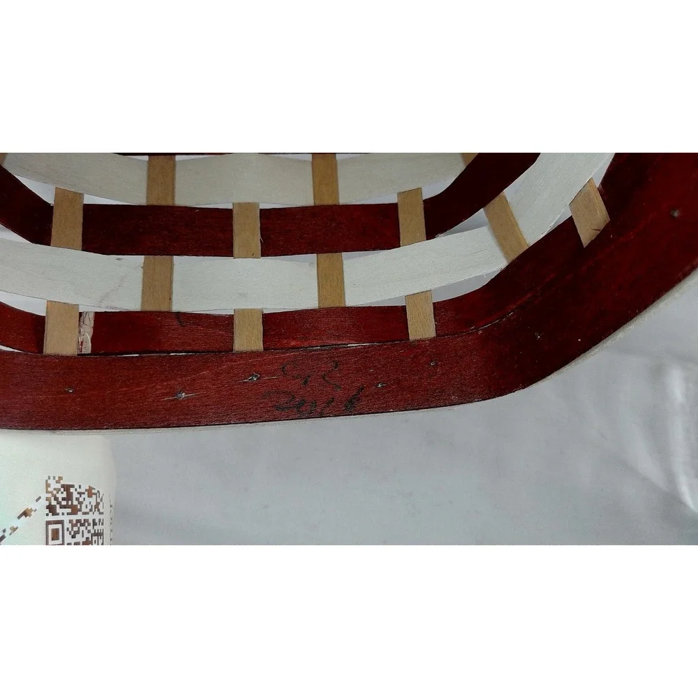 Longaberger Candy Cane Square Gift Basket Set -‎ NEW